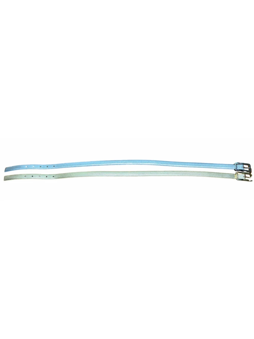 Kleinberg Sherrill for Saks 5th Ave Genuine Karung Skinny Belt Silver & Gold-S
